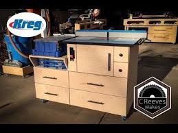 Creeves Makes The Mobile Router Table Combo With Kreg Features Ep0028 Youtube Mobile Router Router Table Router