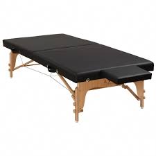 Black Portable Folding Low Profile Massage Table With Carry Handle Massagetablesdecor Massage Table Massage Tables Table