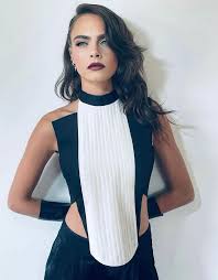 Embrace your weirdness stop labelling start living #blacklivesmatter @della_vite @caradonfilm @myecoresolution @loradicarlo_hq. Paris Jackson In Monique Lhuillier Cara Delevingne In Ronald Van Der Kemp 2021 Oscars Viewing Party The Fashion Court