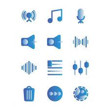 Music And Multimedia Icon Set Outline Include Circle Music Start Play Signal Phase Connecting Tone Tone Rhythm Speak Music Clipart Music Player App Play Music