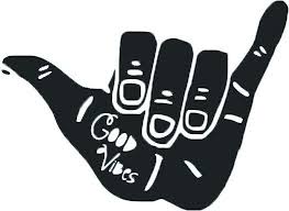 Good Vibes Shaka Sticker By Anti Bad Vibes Vibes Art Shaka Sticker Good Vibes