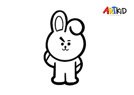 Who can climb the highest? Cooky Bt21 Free Printable Coloring Pages