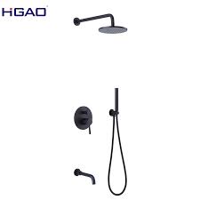 Here are some tub shower combo pros and cons that you should know if you're thinking of installing this combo in your bathroom. Matte Black Shower Faucet Set With Tub Spout Bathroom Rain Mixer Shower System Wall Mounted 8 Inch Rainfall Shower Combo Set Buy Matte Black Shower Faucet Set Tub Spout Bathroom Shower Lovely Girl