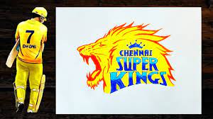 How To Draw Csk Logo Ipl Thala Dhoni Chennai Super Kings Mahendra Singh Dhoni Youtube Chennai Super Kings Ipl Drawings