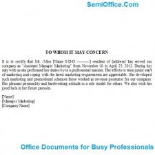 Some jobs require no experience, while other jobs require years of specialized experience. Experience Letter For Assistant Marketing Managersemioffice Com