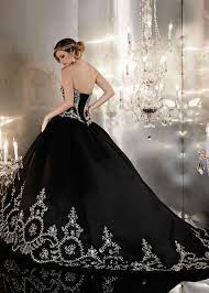 Unique Gothic Black Wedding Dress Embroidery Rhinestone Bride Bridal Dresses Satin Ball Gown Item Type Wedd Gowns Long Wedding Dresses Ball Gown Wedding Dress