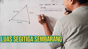 Hal ini menjadi konsep dasar untuk membuat rumus pythagoras. Cara Mudah Menghitung Luas Segitiga Sembarang Youtube