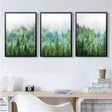 Nature print for wall contact price for nature photographs. Scandinavian Forest Photography Wall Art Canvas Painting Pine Forest Art Prints Wilderness Poster Woodland Nature Wall Decor Painting Calligraphy Aliexpress