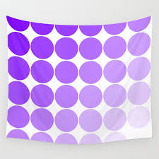 Violet Circle Color Chart Wall Tapestry