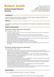 College student resumes differ from traditional resumes in that they lean heavily upon coursework here are some suggestions for what to include on your recent graduate resume. Graduate Student Research Assistant Resume Samples Qwikresume