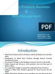 07 Third Party Products Business Risk Management Pdf Banks Insurance
