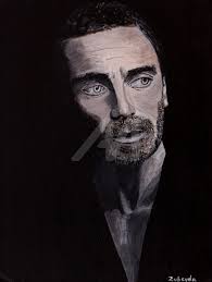 L'acteur Michael Fassbender, Painting by Zubeyda Art