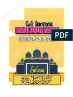 Mystv ep 25 perarakan sempena maulidur rasul. Border Cuti Raya