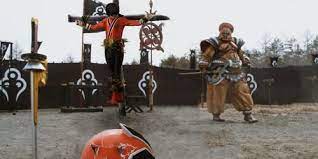 単騎で敵陣に乗り込んだ侍戦隊ヒーロー シンケンレッドがやられてしまう 特撮ヒーロー 戦隊ヒーロー ヒーロー