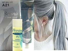 New hair trend sees women getting indigo and grey highlights to mimic the look of denim. Buy Berina Permanent Hair Cream Dye Na Ash Grey Online At Low Prices In India Amazon In