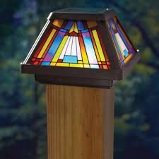 Moonrays Inglenook Solar Multi Color Outdoor Integrated Led Post Cap Deck Light 91241 The Home Depot Solar Post Lights Solar Post Caps Solar Fence Lights