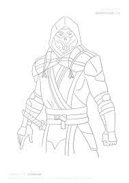 Batman is a superhero who appears in american comic books published by dc comics.batman was created by artist bob kane and writer bill finger, and debuted in the 27th issue of the comic book detective comics on march 30, 1939. How To Draw Scorpion From Mortal Kombat 11 Step By Step Tutorial Draw It Cute