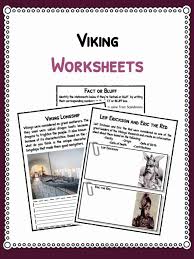 Viking Facts Information Worksheets For Kids Teaching