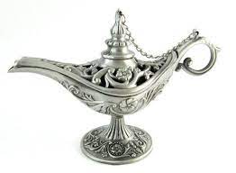 unique metal genie aladin aladdin style arabian oil lamp antique silver color aladdin lamp objets