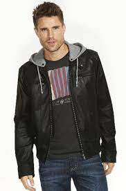 13 Men S Winter Fashion Coats And Jackets Just Jeans Leather Hooded Biker Jacket Stylish365 Moda Hombre Moda Moda Casual