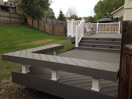 Arvada Co Deck Features Bench Seating With Creative Design Deck Deck Bench Deck Bench Seating