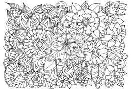Kolorowanki dla dorosłych do druku kwiaty. Czarno Bialy Wzor Kwiat Dla Doroslych Kolorowanka Doodle Kwiatowy Fototapeta Fototapety Platanina Wydruku Zawily Myloview Pl