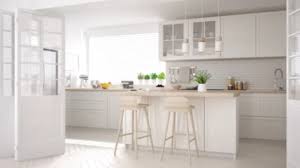 It's especially appreciated when correlated with modern interior design. Blur Background Interior Design Modern Scandinavian Kitchen With Island Stools And Pendant Lamps Cabinets And Accessories Minimalist Contemporary Interior Design Concept Idea Stock Illustration Adobe Stock
