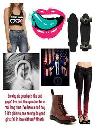 Why Do Good Girls Like Bad Guys By Davinaespinosa Liked On Polyvore Featuring Frankie B Dr Martens And Retra Cool Girl Girl Falling Fun Things To Do