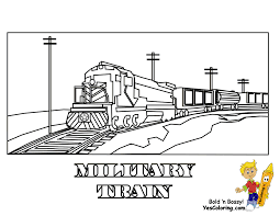 Make sure the check out the rest of our vehicles coloring pages. Ironhorse Army Train Coloring Pages Yescoloring Free Military