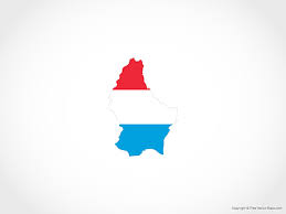 There are three colors used on the flag of luxembourg: Vector Map Of Luxembourg Flag Free Vector Maps