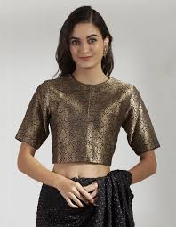 3.6 out of 5 stars. Brocade Black And Gold Blouse By Lajjoo C Available At Ogaan Online Shop