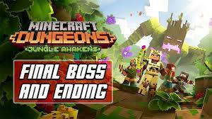 Learn how to beat the jungle abomination, boss fight tips the jungle abomination is the final boss in the overgrown temple level. Minecraft Dungeons Jungle Awakens Dlc Final Boss Ending Xbox One X Youtube