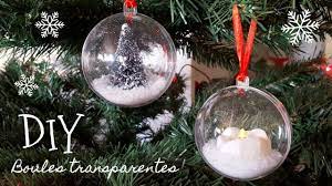 Suspension père noël à remplir. Idees Decoration Boules De Noel Transparentes Youtube
