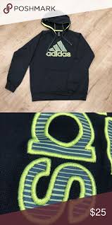 Black And Neon Green Hoodie Adidas Black Neon Pull Over Hoodie Black Adidas Black Neon Hoodies