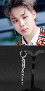 Bts Jimin S Tassel Chain Punk Unisex Earrings For Boys And Girls Unisex Earrings Tassel Chain Earrings Punk Earrings
