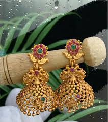 Pin By Archana Rajipeta On Things To Wear Gold Necklace Indian Bridal Jewelry Gold Earrings Designs Gold Earrings For Women