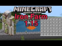 Ah, that one works only for java, or earlier versions of bedrock. Minecraft 1 14 Iron Farm