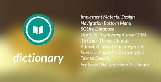 Dictionary Template For Android By Decadev Description Dictionary Template Help Someone Get To Know New Word App Template Design Mobile App Templates Templates