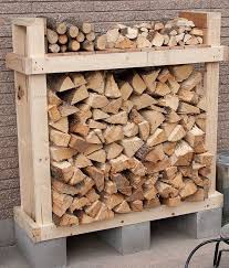 Firewood Rack Plan For Half Rick Of Wood With Top Shelf Built On Cinder Blocks Outdoor Firewood Rack Firewood Firewood Shed