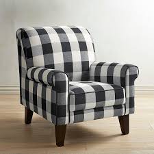 Lyndee Buffalo Check Black Chair Black Living Room Accent Chairs For Living Room Living Room Chairs