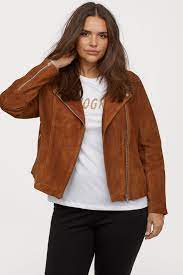 H M Suede Biker Jacket Brown Ladies H M Ca 1 Suede Biker Jacket Suede Biker Jackets