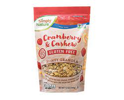 Le granola nümorning est un indispensable des placards chez louarnes. Gluten Free Cranberry Cashew Honey Granola Simply Nature Aldi Us