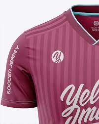 Download Football Jersey Soccer T Shirt In Apparel Mockups On Yellow Images Object Mockups