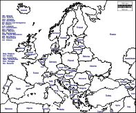 Nützlich während geographieunterricht das wissen über die formen der grenzen europas zu überprüfen. Europa Kostenlose Karten Kostenlose Stumme Karten Kostenlose Unausgefullt Landkarten Kostenlose Hochauflosende Umrisskarten