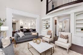 Spacious Formal Living Room With White Walls And Ceiling Living Room Grey Formal Living Rooms Formal Living Room Furniture