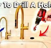 How to drill hole in ceramic sink? - YouTube