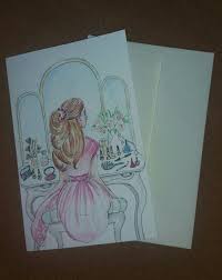 Credimi Ragazza Biglietto Di Auguri Dipinto A Mano In Acquarello Biglietti Di Auguri Biglietto Di Auguri Biglietto