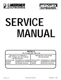 For example , if a module is powered up and it sends out a new signal of 50 percent the voltage plus the technician would not know this. 1987 1993 Mercury Mariner Outboard 2 Stroke 70 75 80 90 100 115 Hp Motors Service Repair Manual Pdf By Heydownloads Issuu