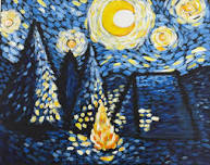 Van Gogh Camping Acrylic Class