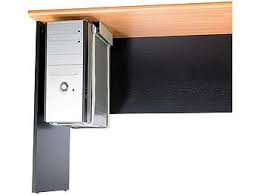 Die pc halterung für den schreibtisch ist ein muss für jeden schreibtisch. General Office Computerhalterung Universal Schienen Halterung Zur Pc Untertisch Montage Pc Halterung Unter Tisch